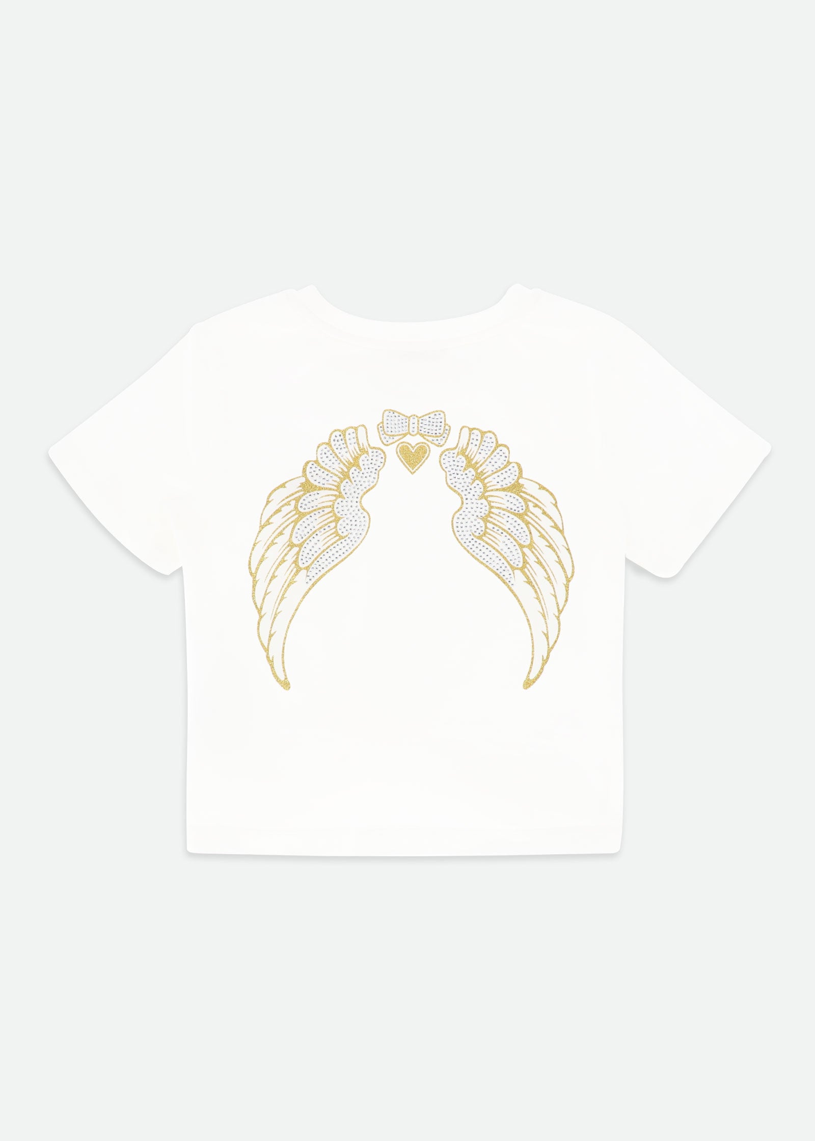 Amelia Wings Printed Tee Snowdrop