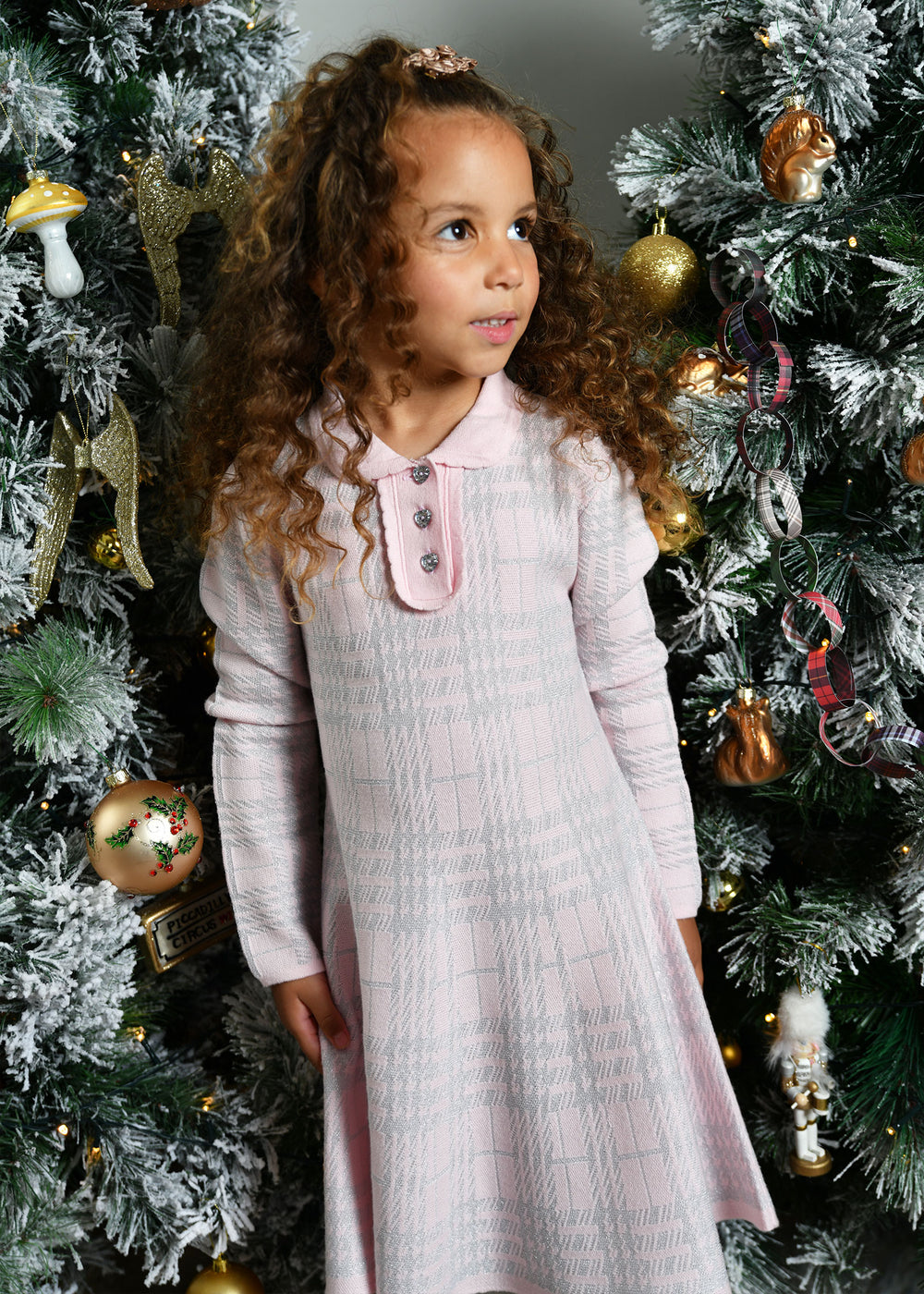 Amina Knitted Dress Fairy Pink