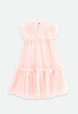 Andrea Spotted Tulle Dress Pale Pink