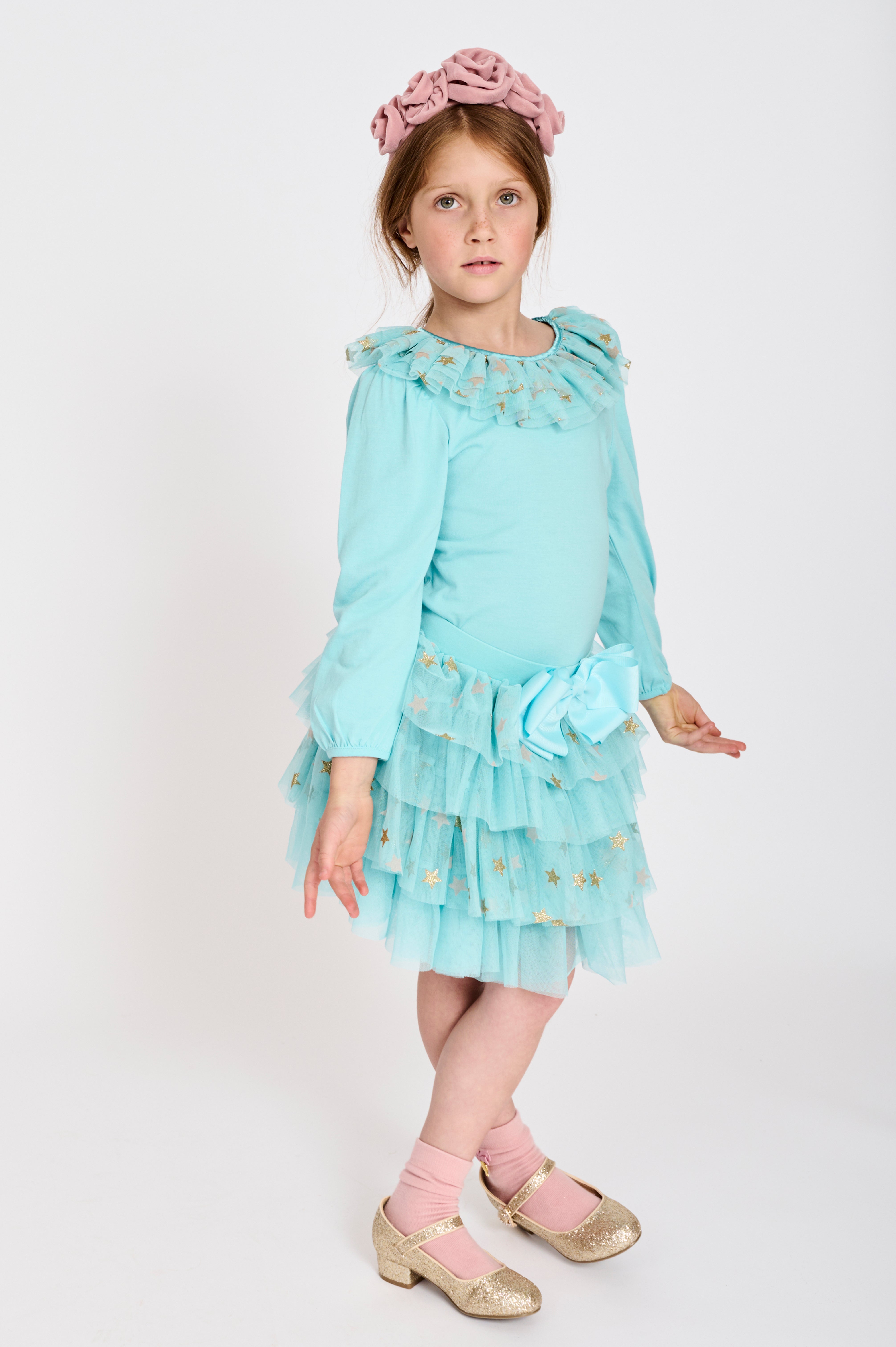 Abbie Star Skirt Aqua