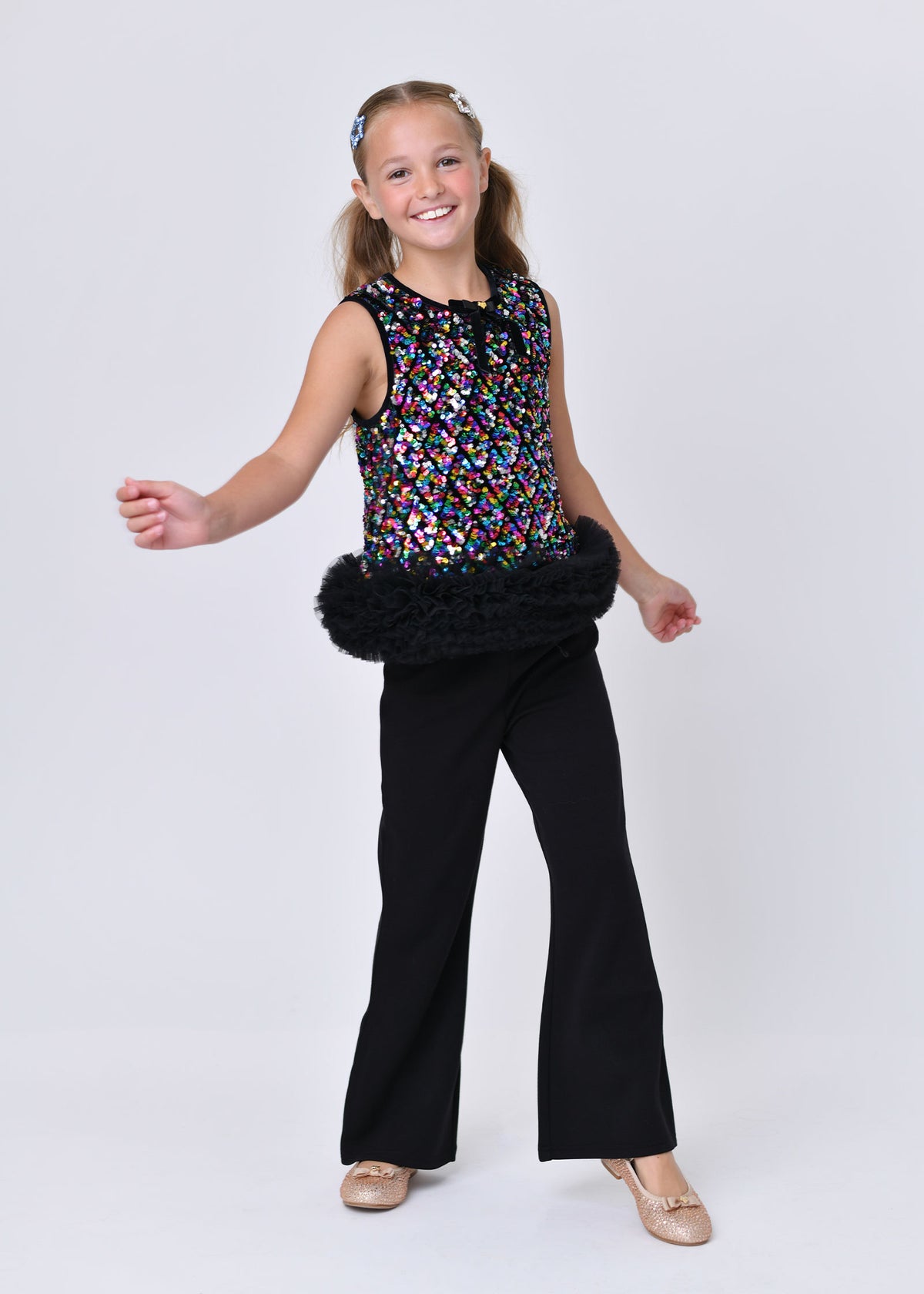 Annette Multi Sequin Top Trouser Set
