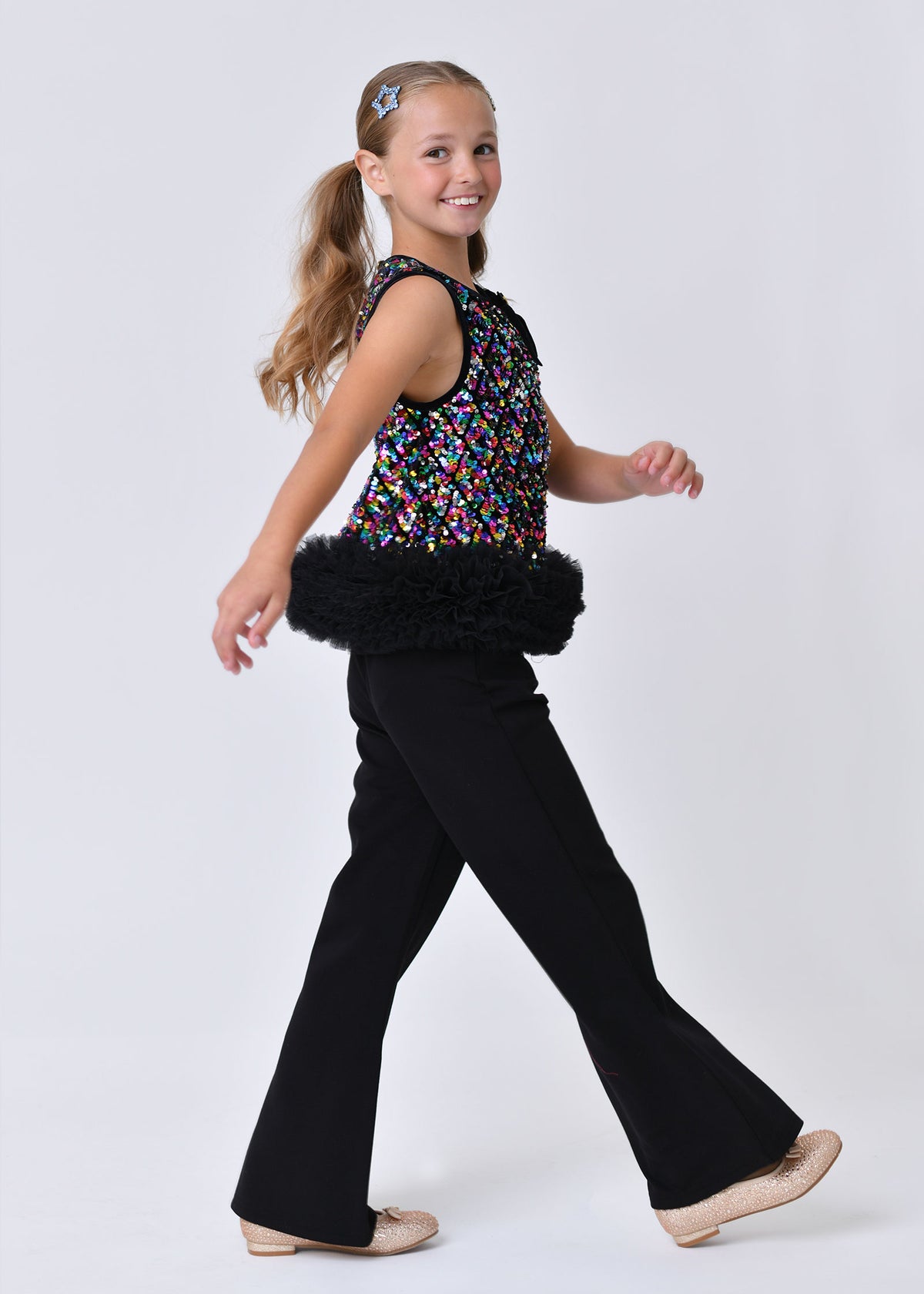 Annette Multi Sequin Top Trouser Set