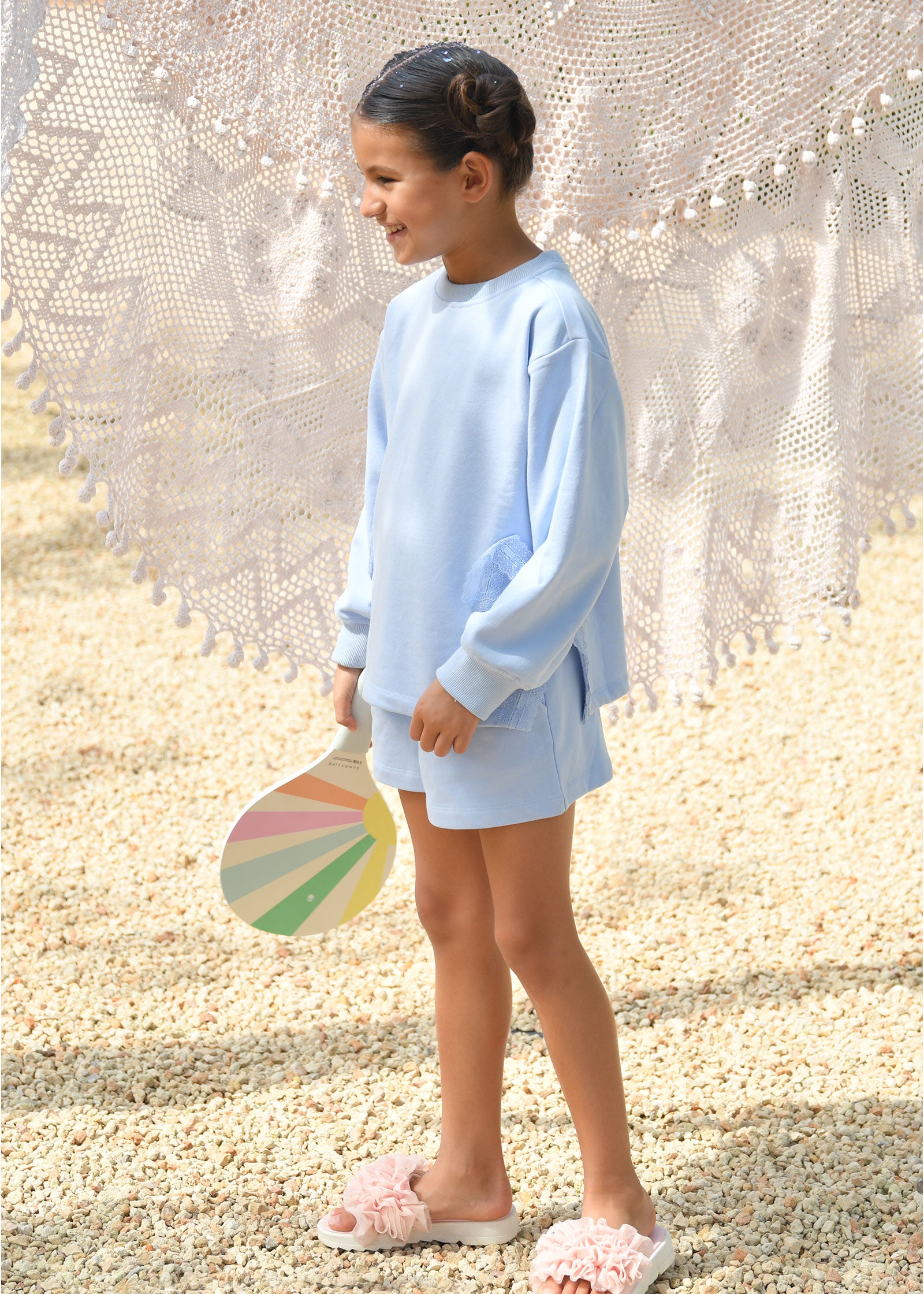 Anora Bow Set Pretty Blue