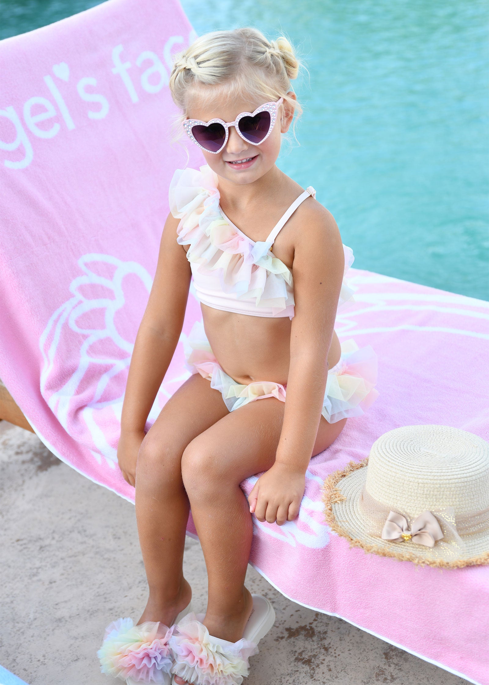 Athens Rainbow Bikini Pale Pink
