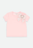 Atlas Bow Tee Pale Pink