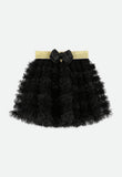 Ballroom Ruffle Sparkle Skirt Black