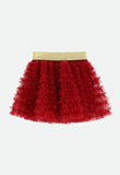 Ballroom Ruffle Skirt Tibetan Red