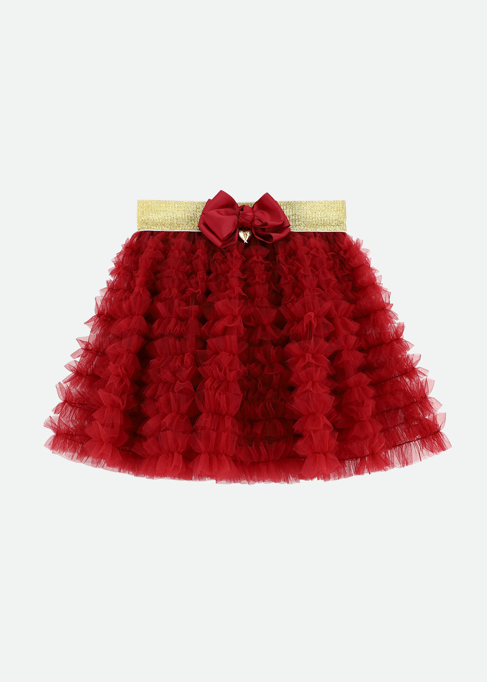 Ballroom Ruffle Skirt Tibetan Red