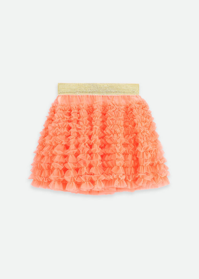 Ballroom Skirt Neon Orange