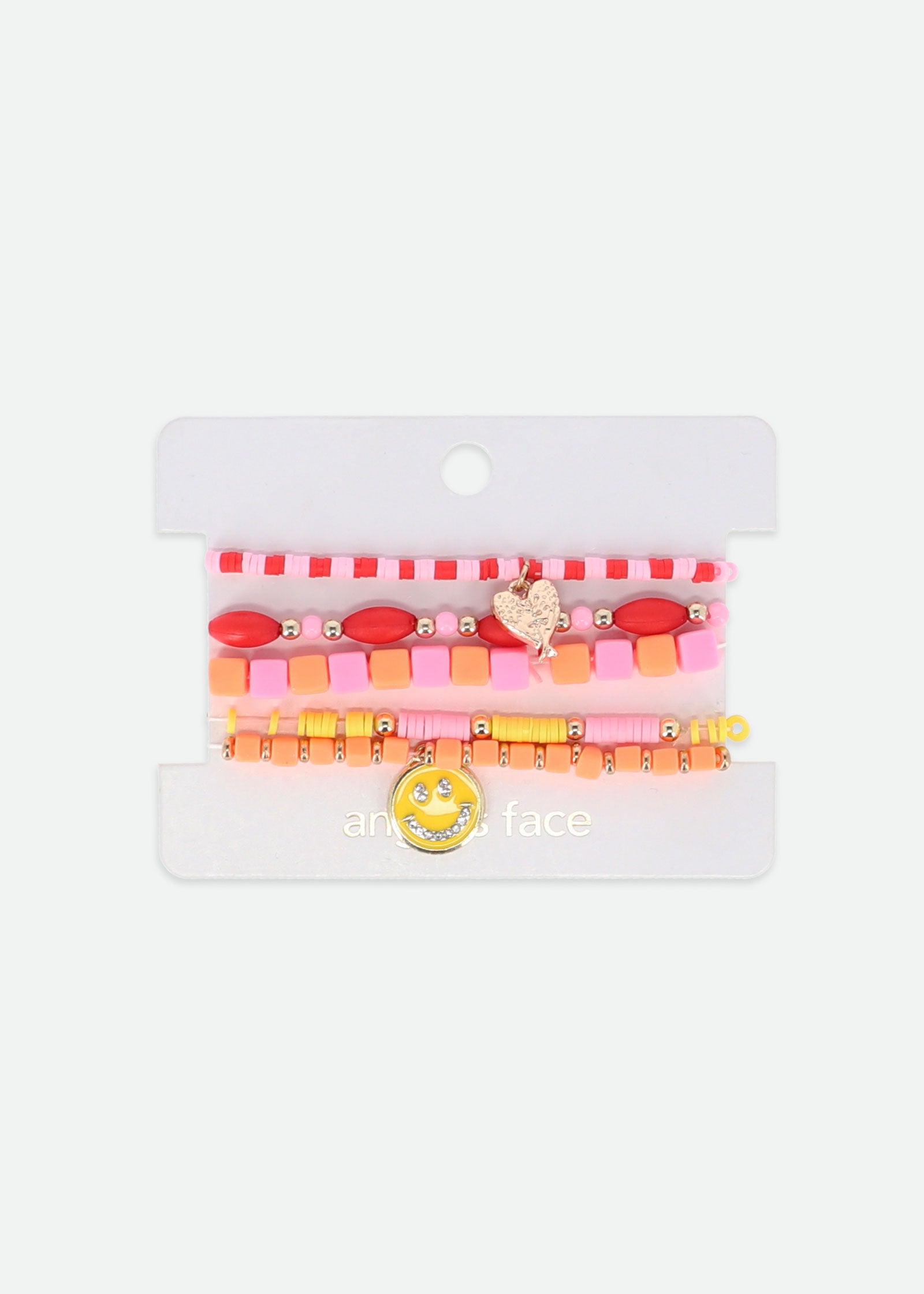 Beach Party Bracelet Set Pink/Red