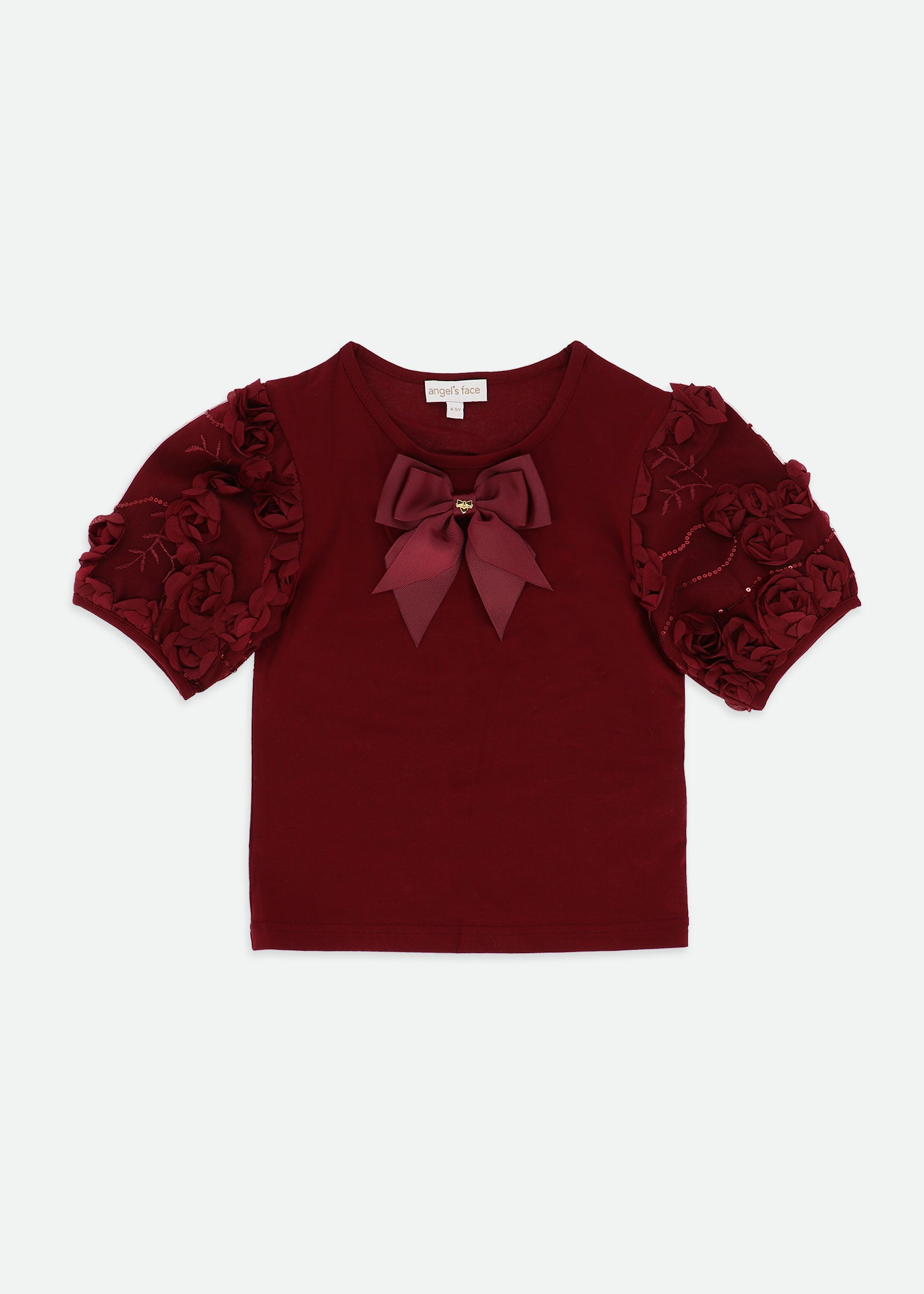 Belle Sequin And 3D Flower Top Port