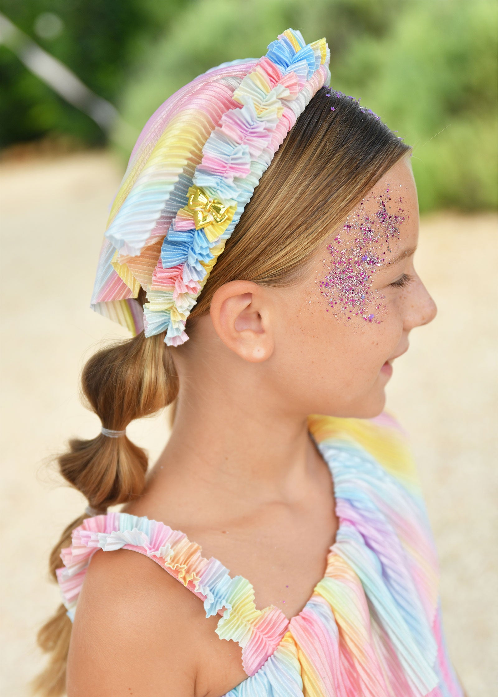 Beth Rainbow Scarf Headband Multi