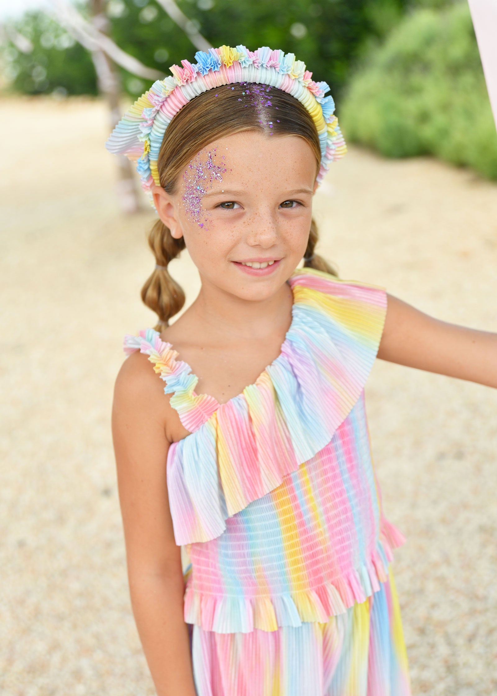 Beth Rainbow Scarf Headband Multi