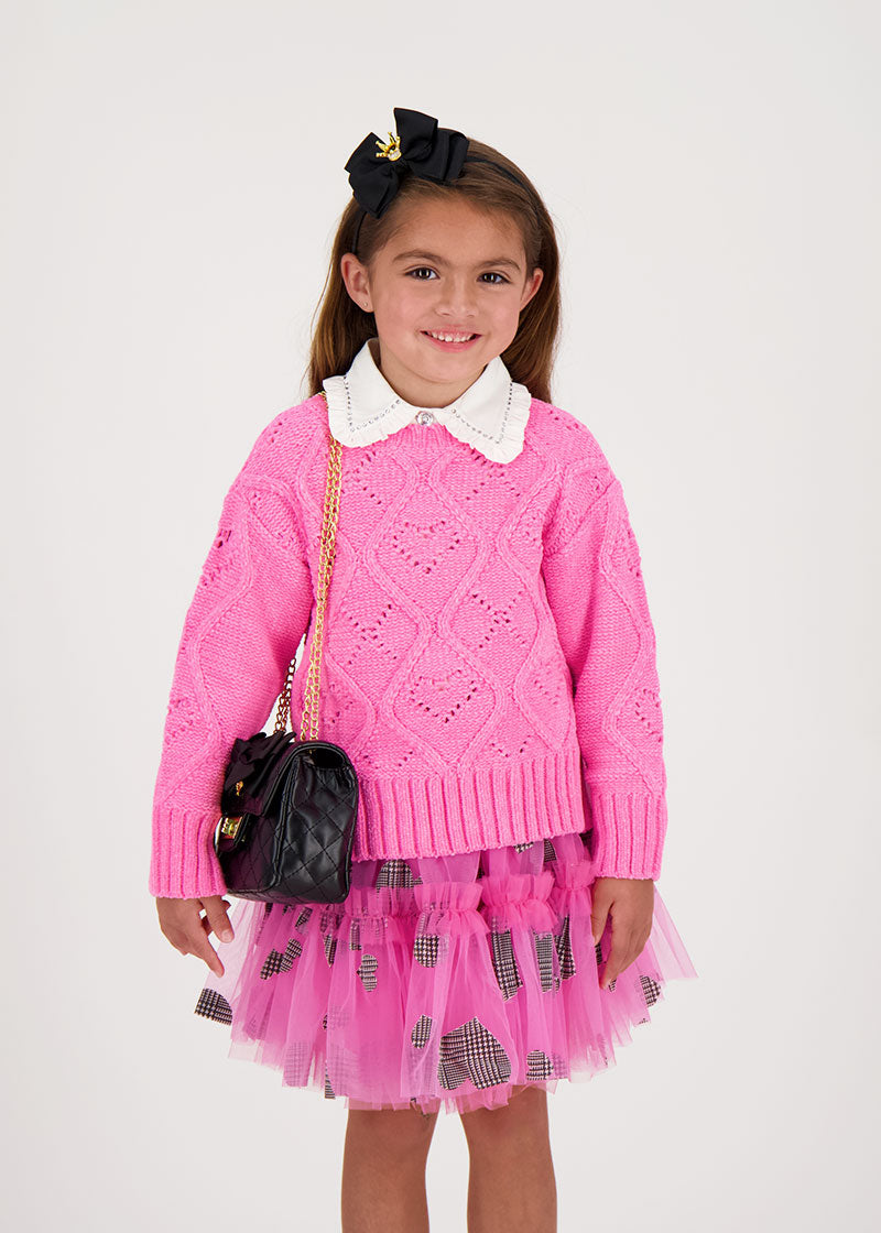 Girls chenille jumper best sale