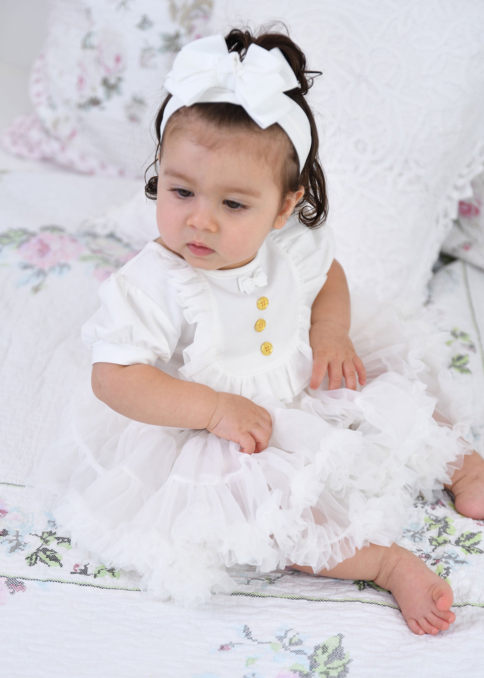 Yaz S/S Babygrow Snowdrop