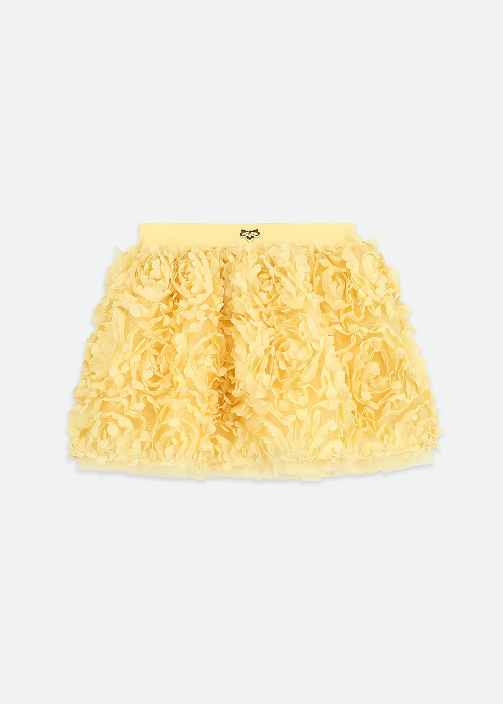Blossom 3D Roses Skirt Yellow