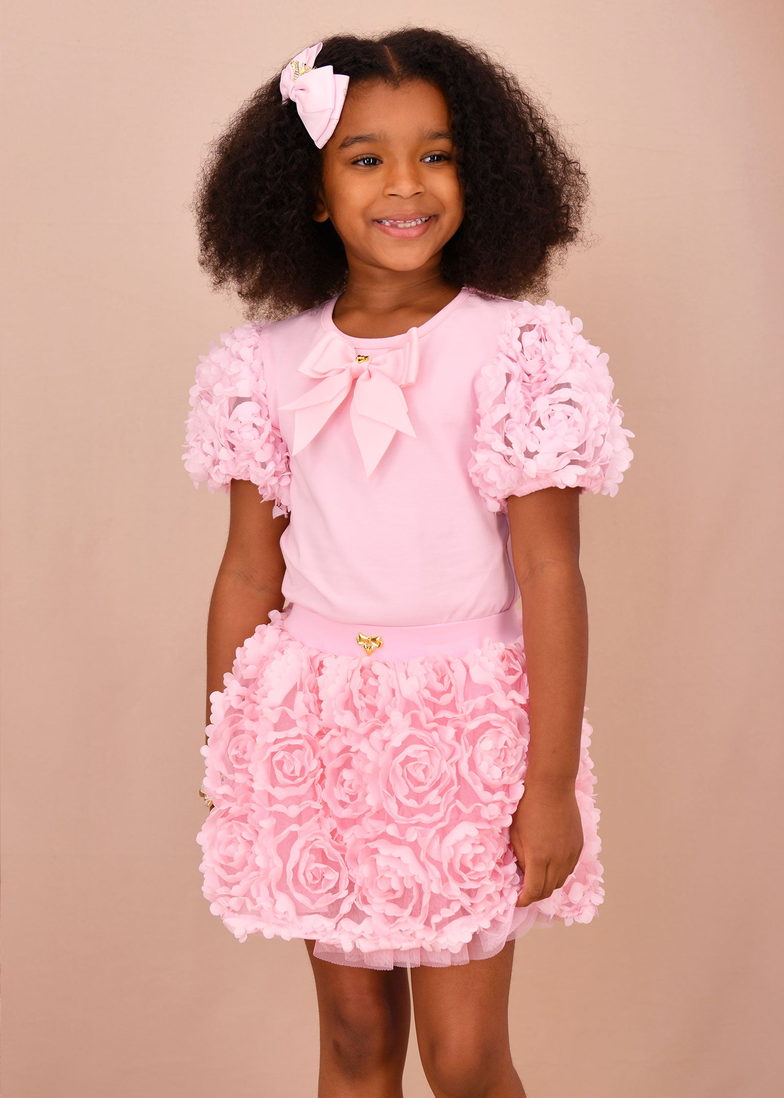 Blossom 3D Roses Skirt Fairy Pink