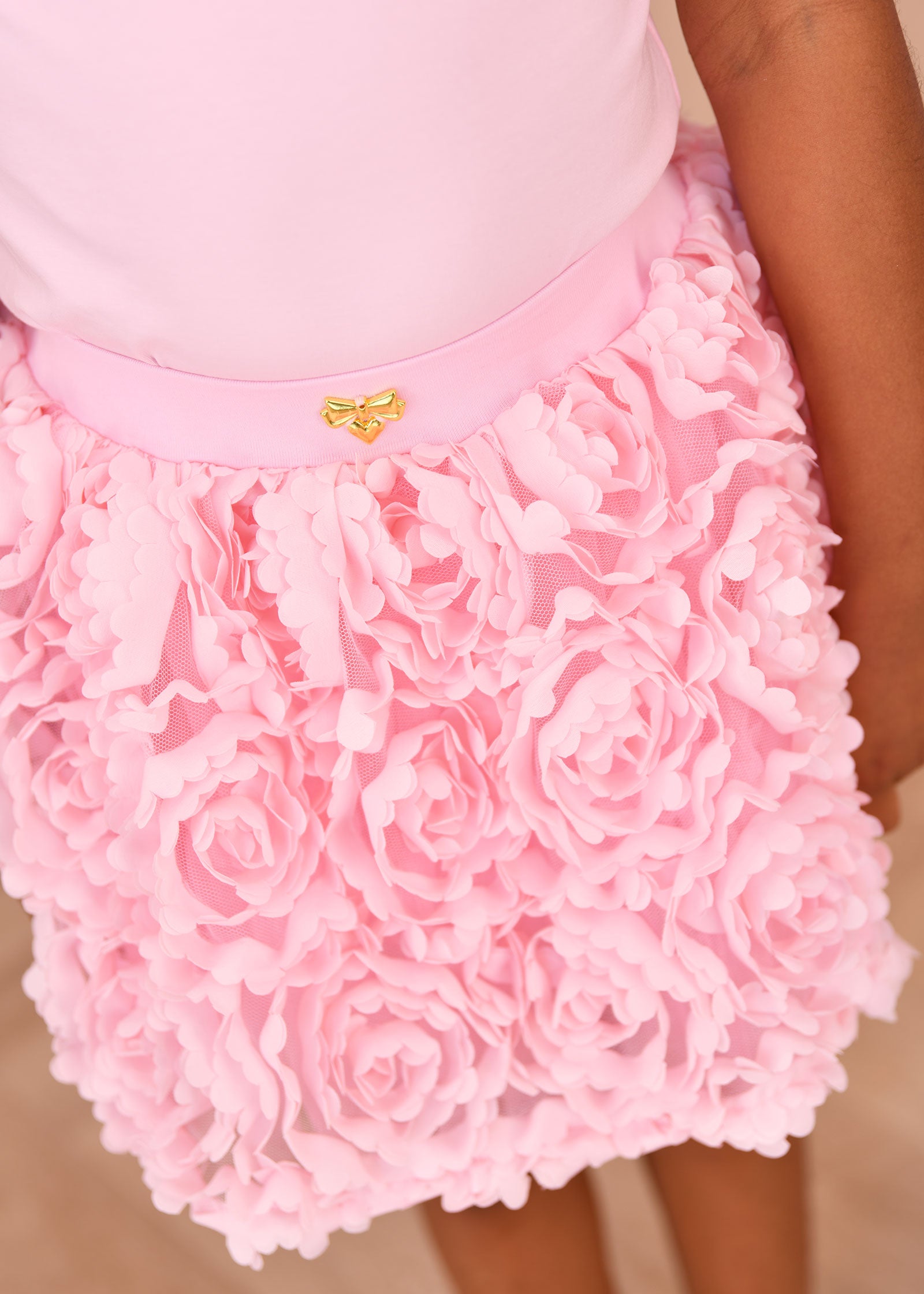 Blossom 3D Roses Skirt Fairy Pink