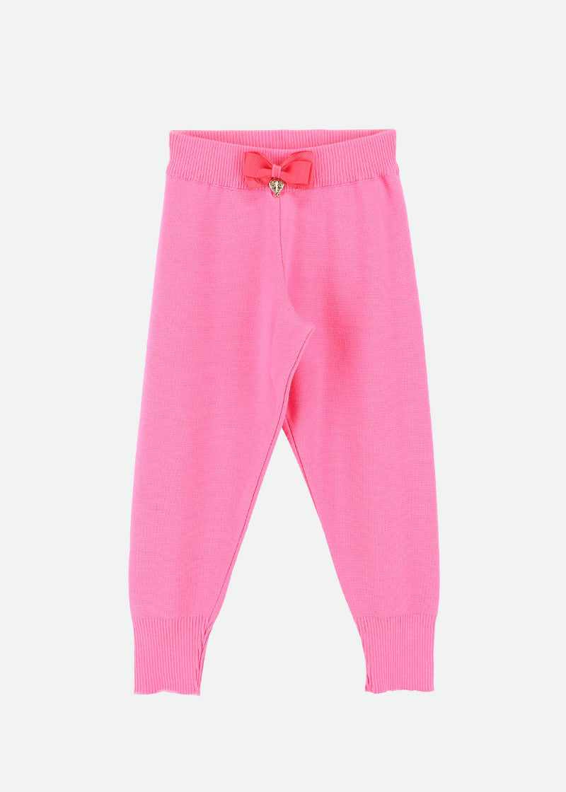 Bobbie Knitted Jogger Hot Pink