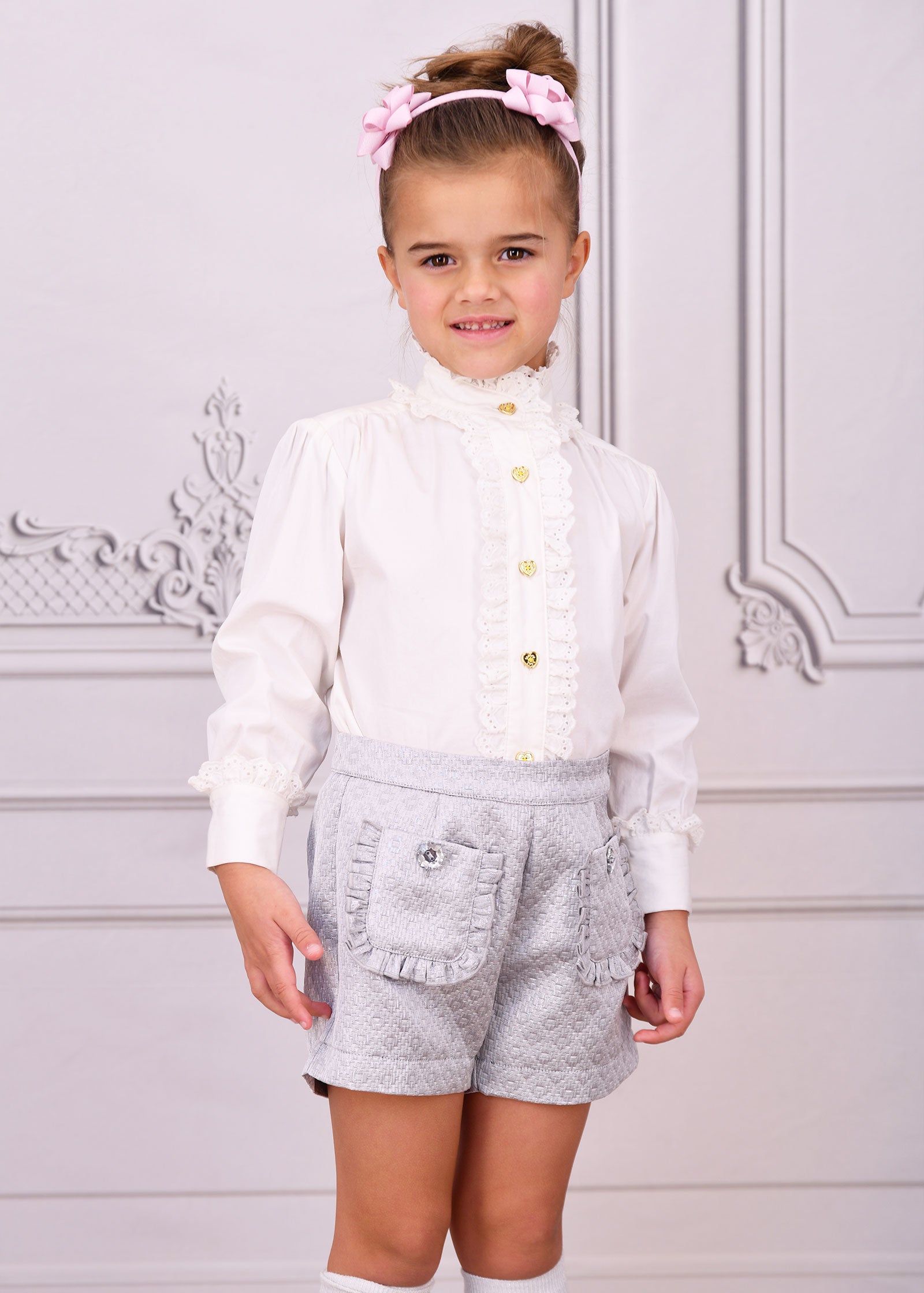 Broadway Jacquard Shorts Platinum