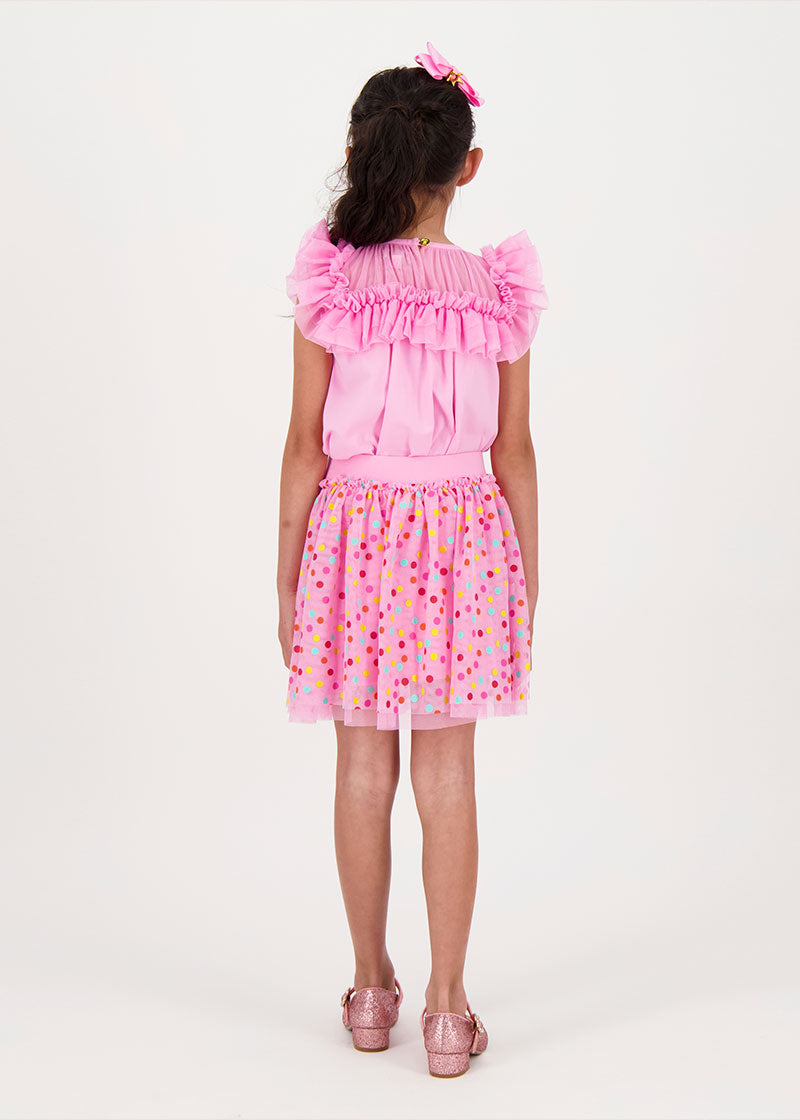 Ruffle hotsell neck skirt