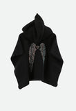 Callie Knitted Cape Black