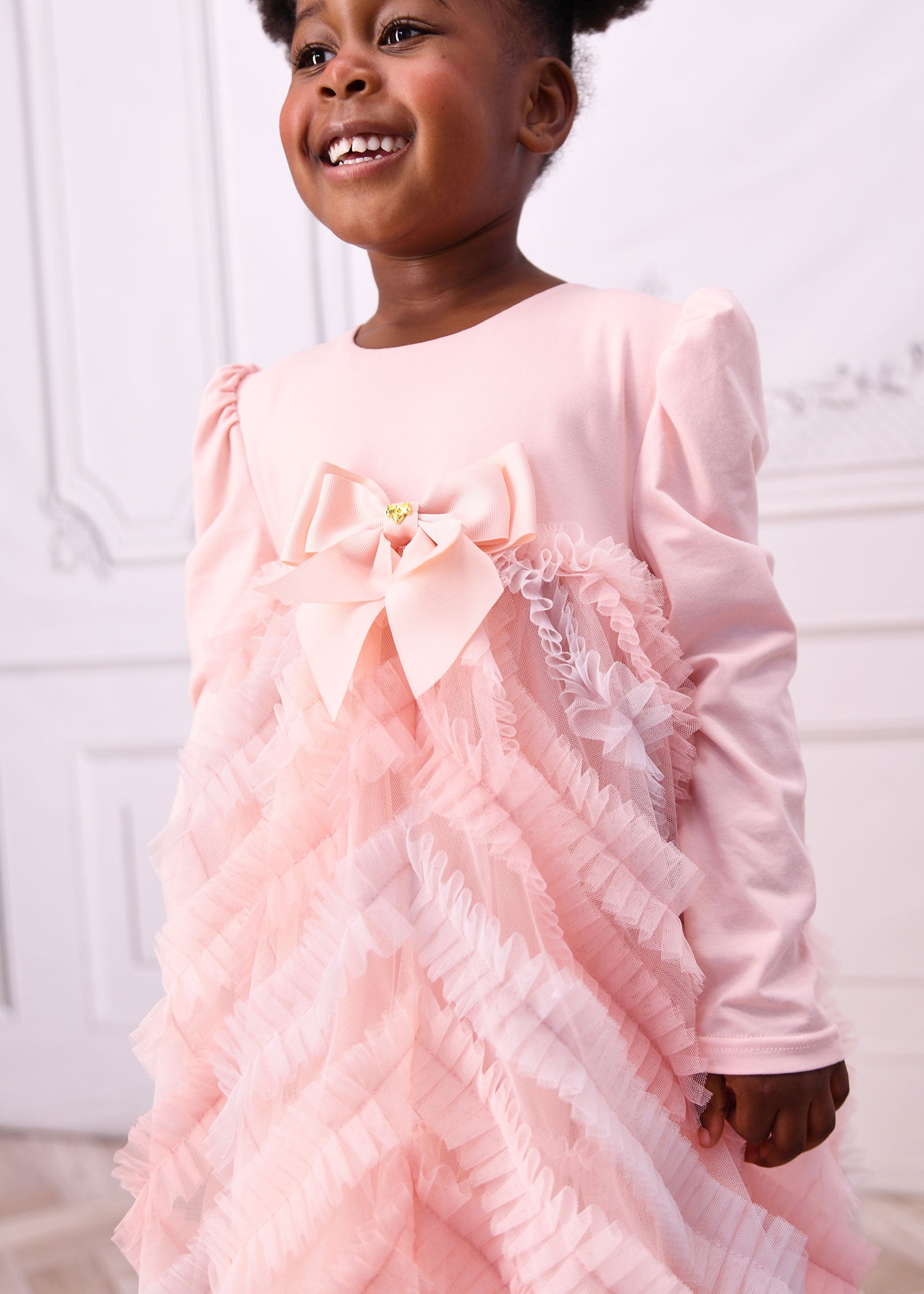 Callula L/S Dress Blush Pink