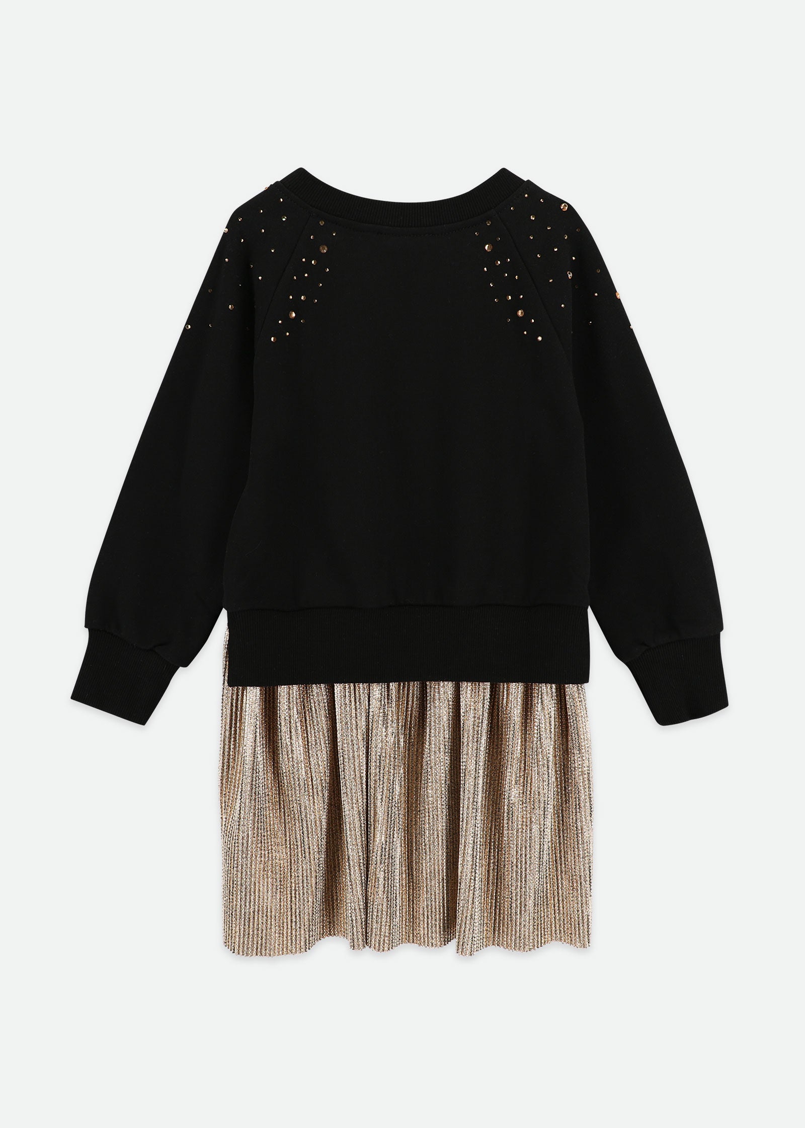 Cameron Sweatshirt Dress Black/Gold