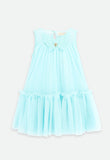 Caria Sleeveless Butterfly Dress Aqua