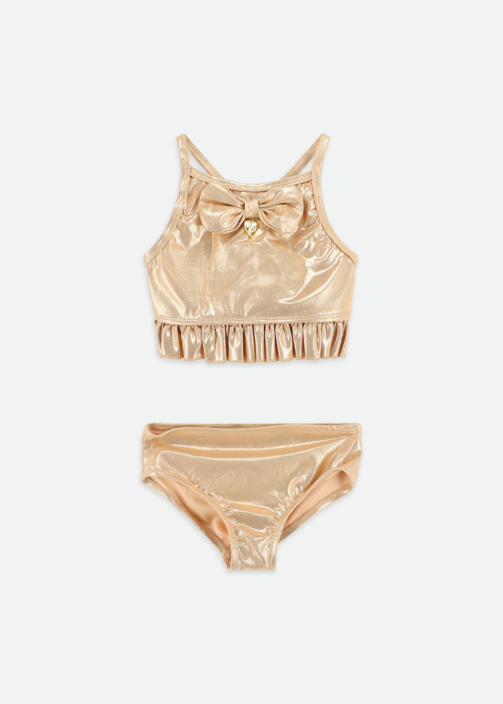 Carly Metallic Bikini Gold