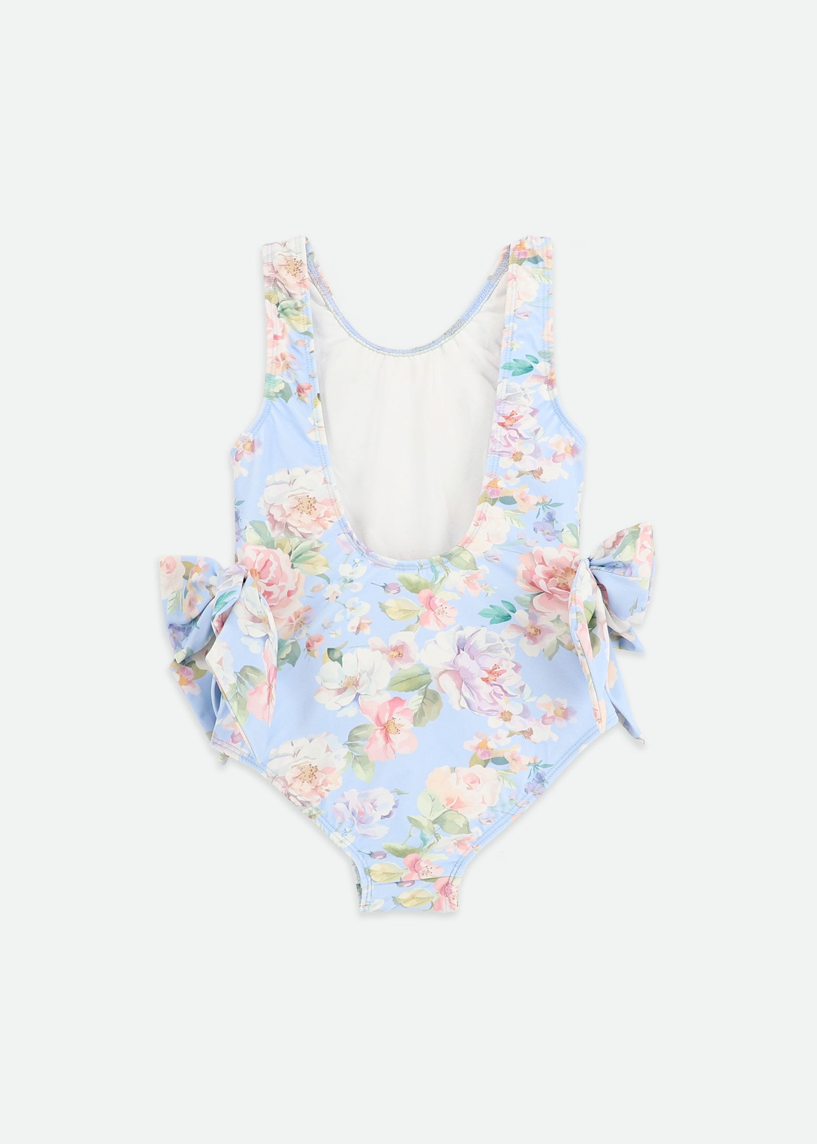 Carly Garden Flower Print Swimsuit Pretty Blue