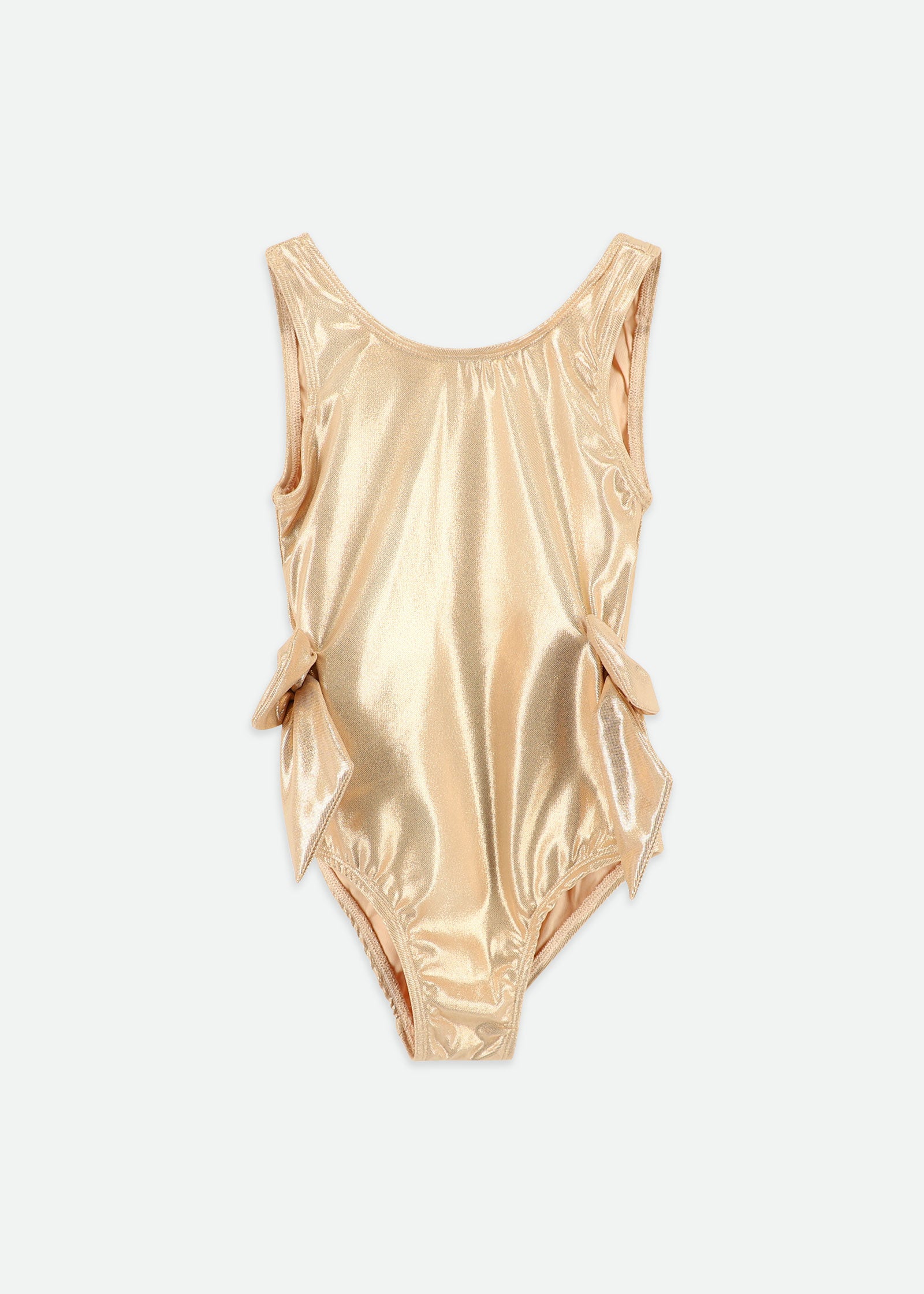 Carly Metallic Swimsuit Gold