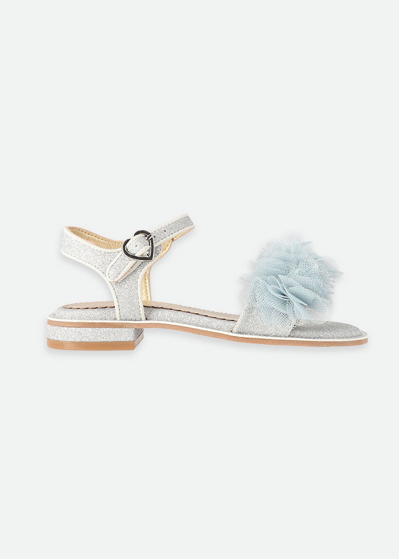 Carmen Corsage Sandal Silver