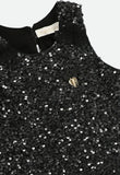 Charlene Sequin Top Black