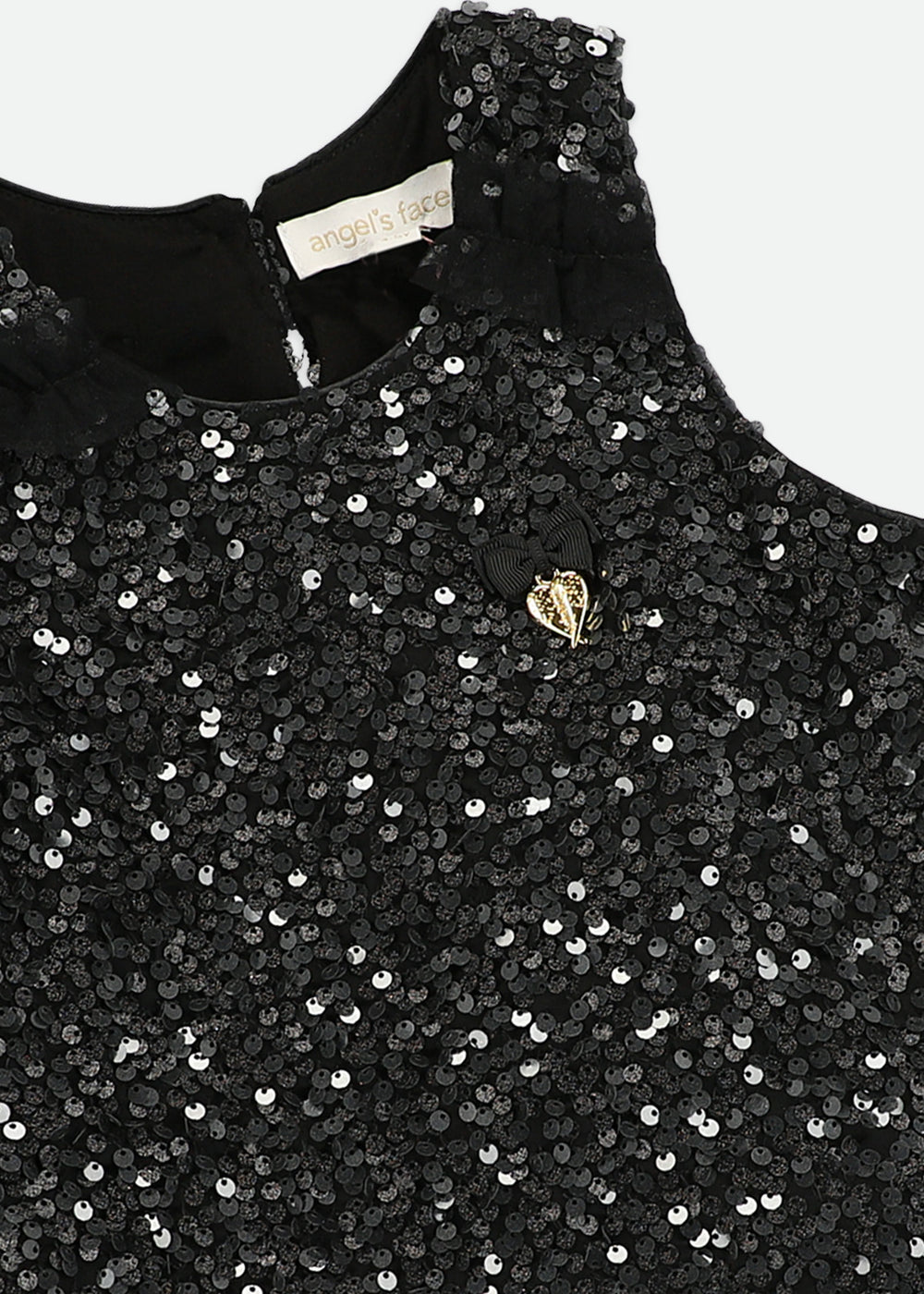 Charlene Sequin Top Black