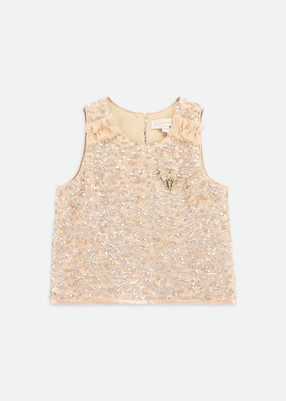 Charlene Sequin Top Caramel