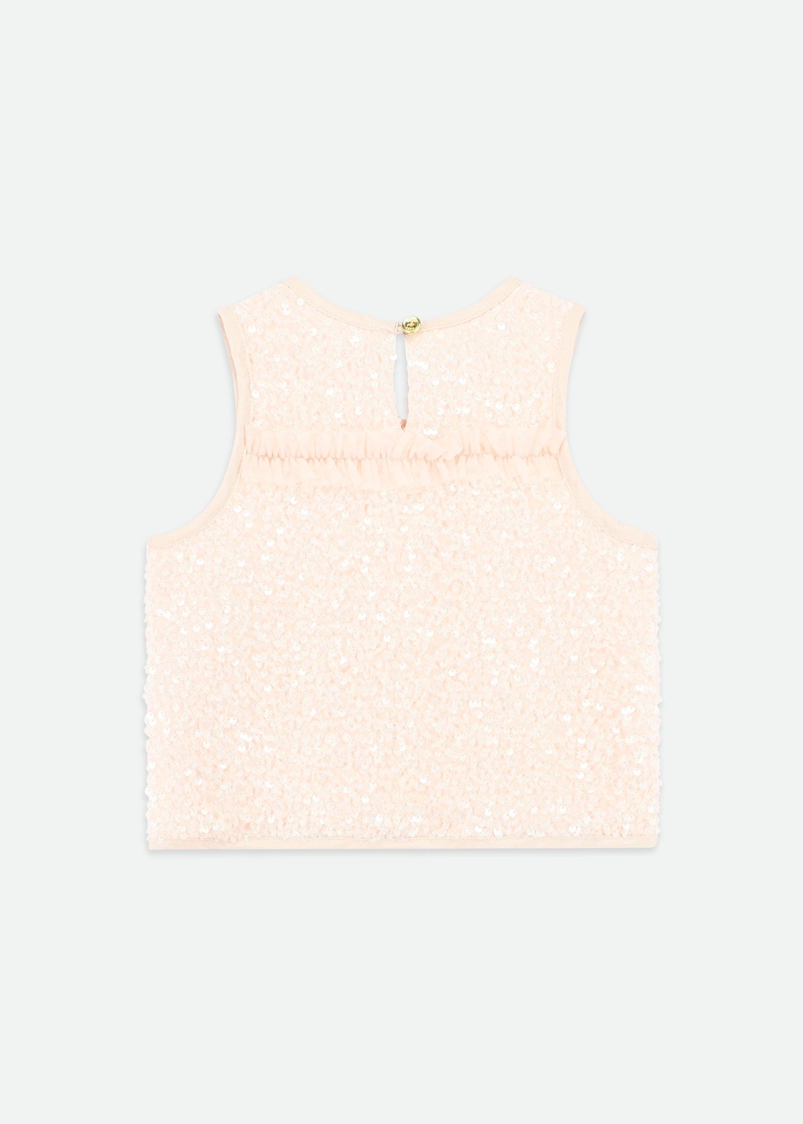 Charlene Sequin Top Peach