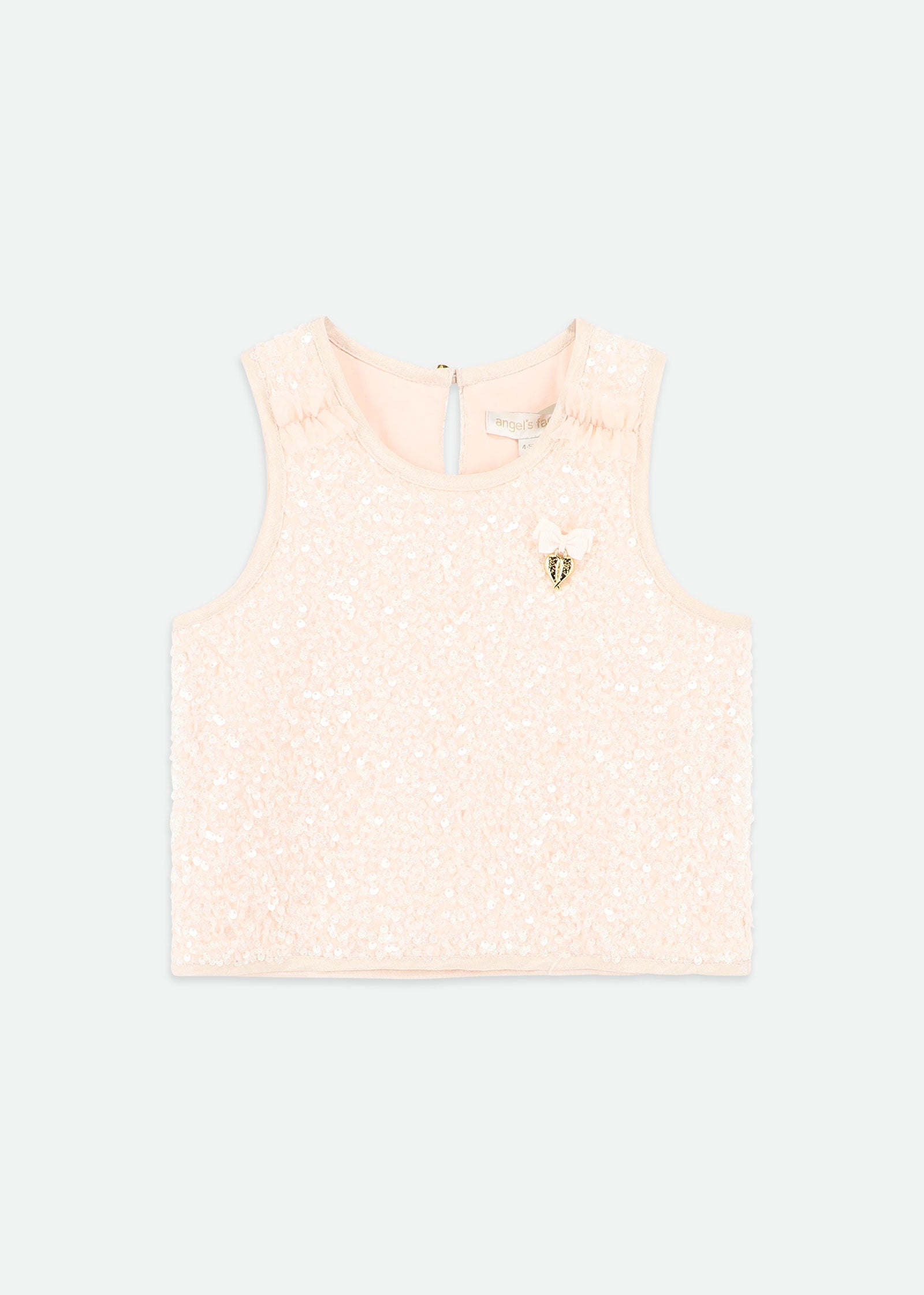 Charlene Sequin Top Peach