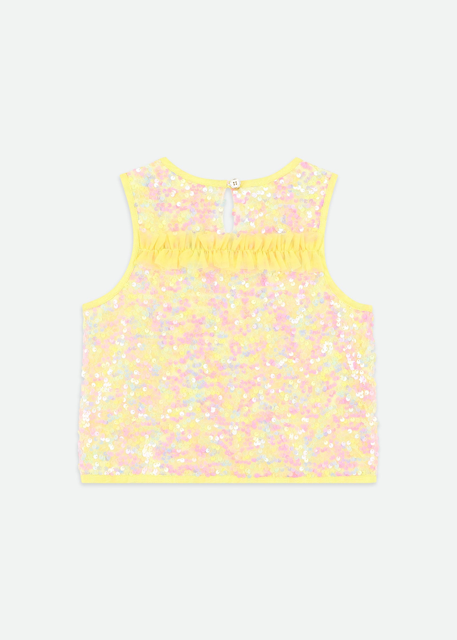 Charlene Sequin Top Sherbert Multi