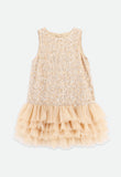 Charleston Sequin Dress Caramel