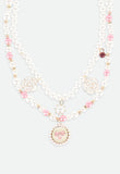 Pendant Necklace Pink/Snowdrop