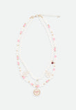 Pendant Necklace Pink/Snowdrop