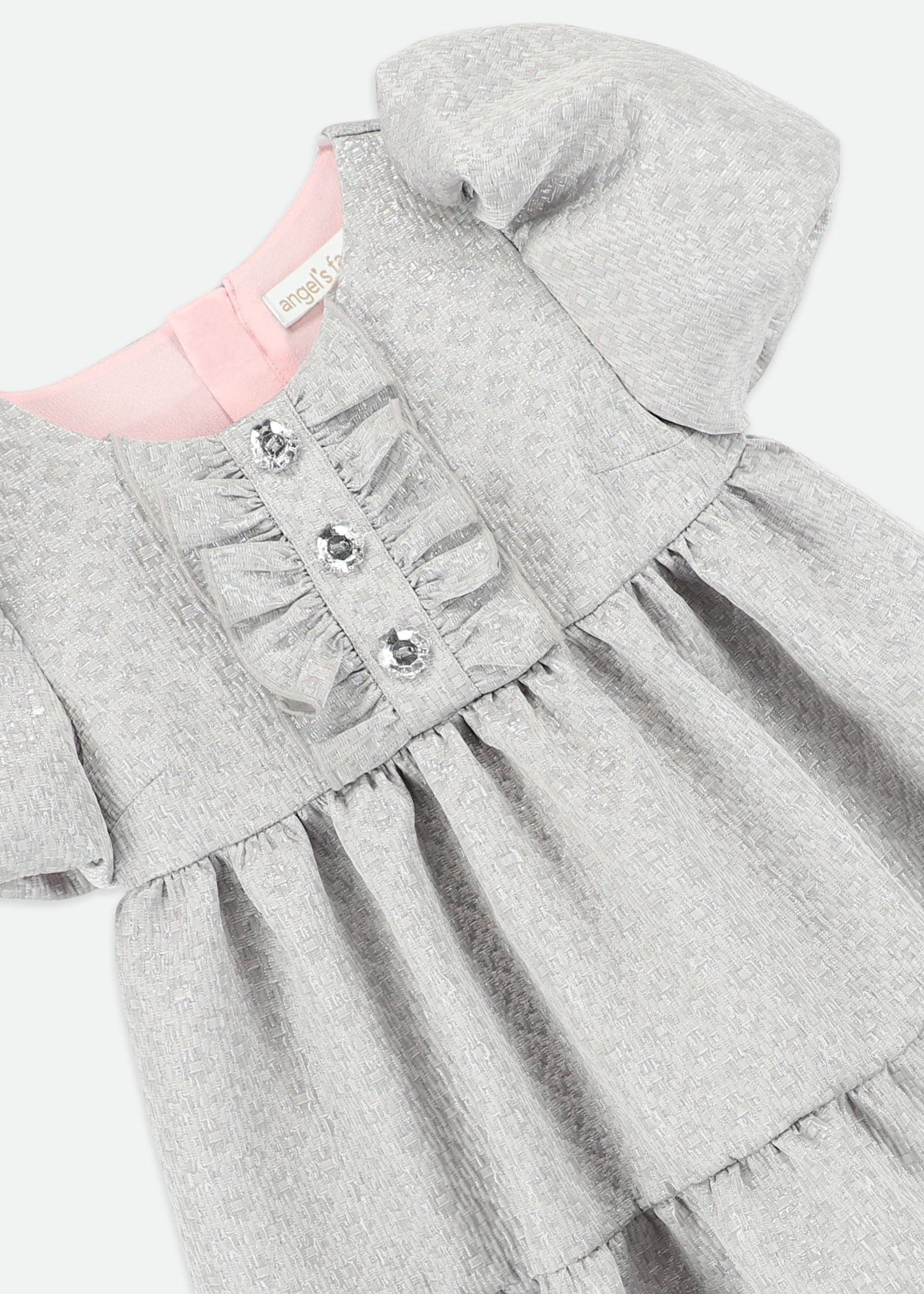 Charmaine Jacquard Dress Platinum