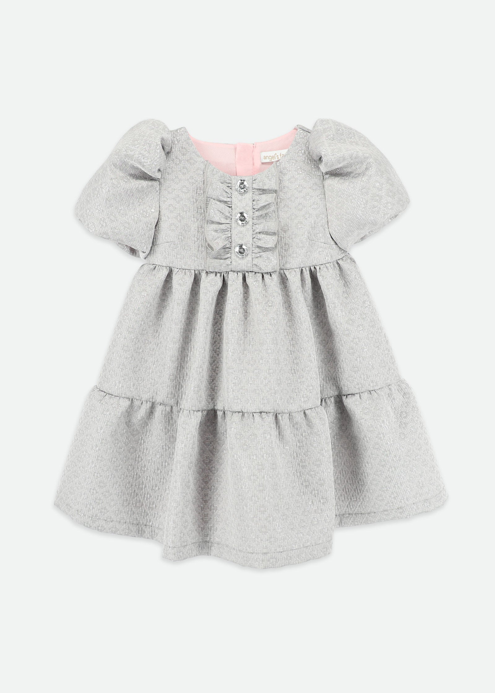 Charmaine Jacquard Dress Platinum