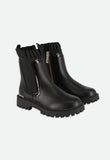 Chelsea Ruffle Boots Black