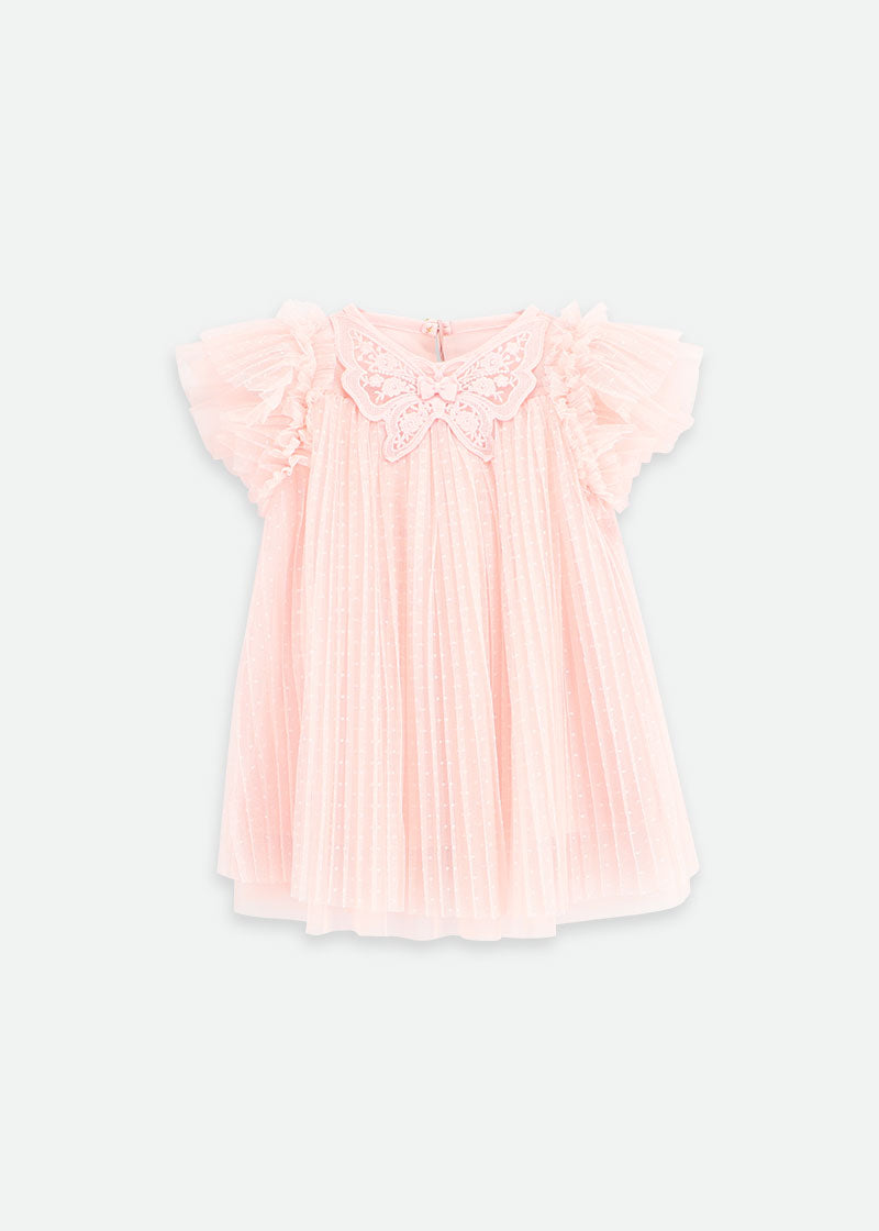 Cho Baby Tulle Butterfly Dress Pale Pink