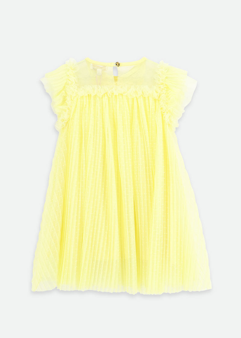 Cho Spotted Tulle Butterfly Dress Sherbert