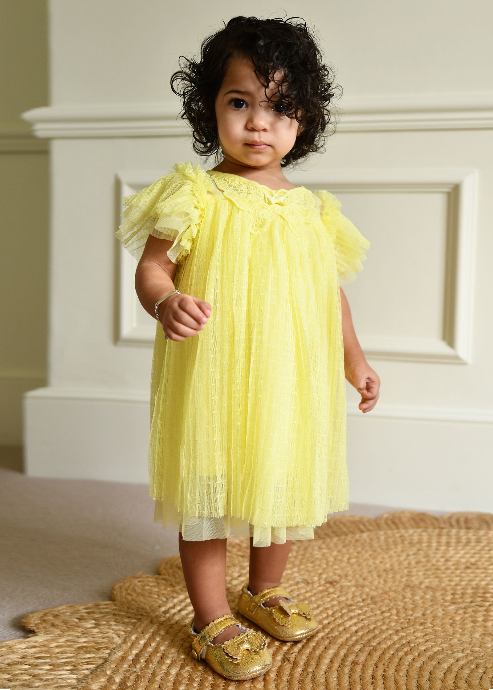 Cho Baby Tulle Butterfly Dress Sherbert