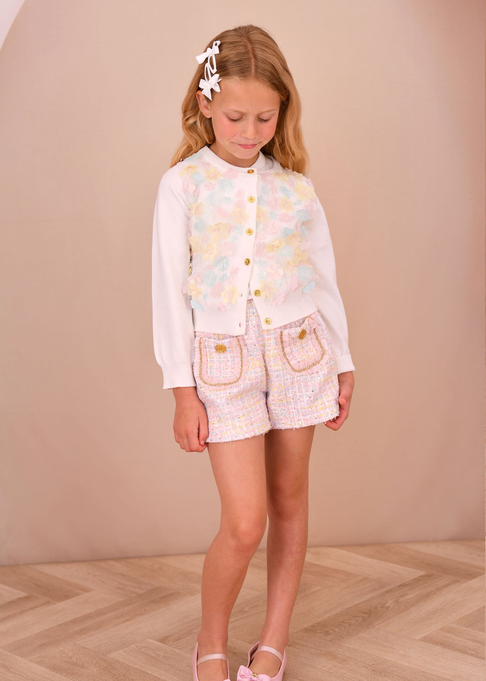 Chris Multi Flower Knitted Cardigan Multi