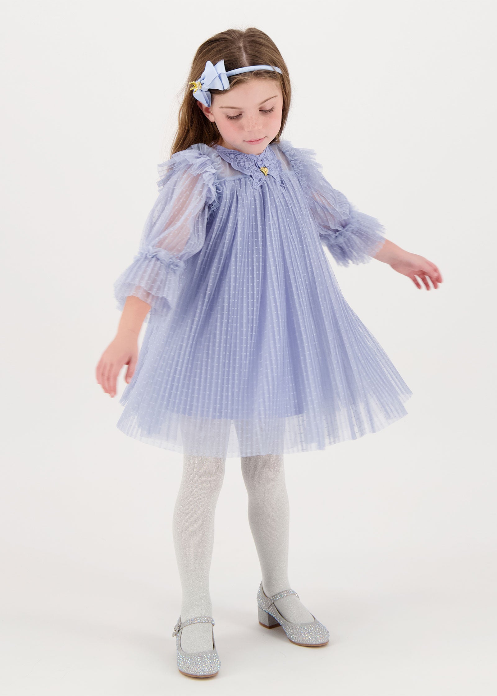 Chrissie Butterfly Dress Lavender Blue